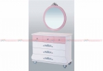 Prenses Pembe Ge Prenses Pembe Genç Odası Çamaşırlık Ve Ayna Modeli